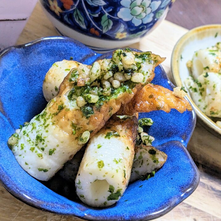 あと一品!ちくわの磯辺焼き!